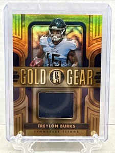 23 PANINI GOLD STANDARD TREYLON BURKS PLAYER WORN/USED GOLD GEAR  /299 TITANS