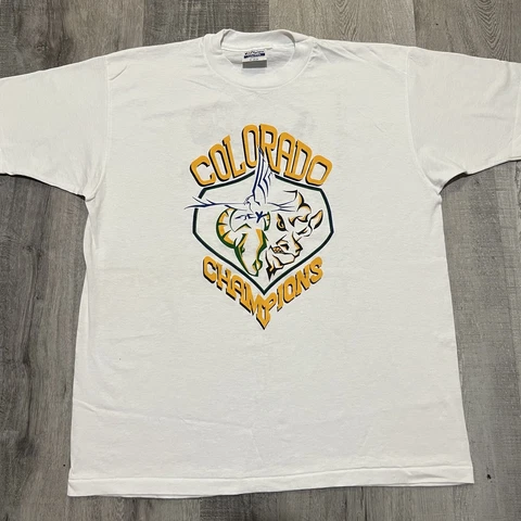 Vintage CSU Rams CU Buffs Colorado Champions 1988 College Football T Shirt Cover