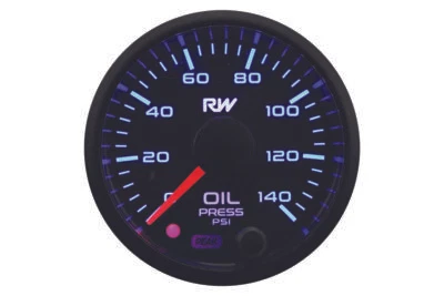 Raceworks 52mm Electronic Oil Pressure Gauge Kit (0-140psi) 1/8" NPT - Image 1 of 4