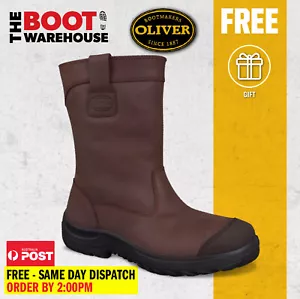 Oliver 34692 Steel Toe Safety Work Boots, Pull On Riggers & Mining UPGRADED STYL - Imagen 1 de 7