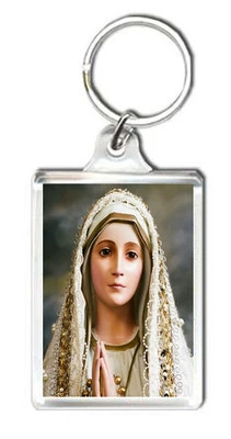 OUR LADY OF FATIMA KEYRING LLAVERO NUESTRA SEÑORA DE FATIMA