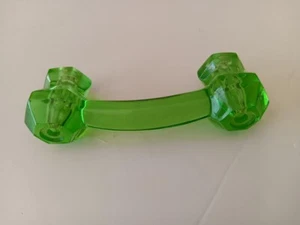 Vintage Green Depression Glass Drawer Pull Handle - Picture 1 of 5