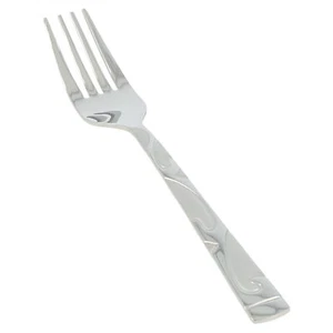 6x Almina "Kuchengabel" Besteck Gabel Edelstahl Silber Glänzend mit Gravur - Bild 1 von 5