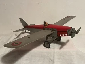 GIOCATTOLO IN LATTA AEREO MILITARE ITALIANO AEROPLANO VINTAGE EPOCA - Foto 1 di 17