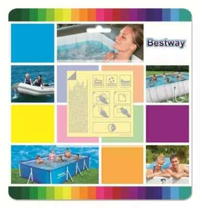 Pool Spa Hot Tub Repair Patches 10 Pack Bestway Underwater Adhesive leak Kit new - Picture 1 of 4
