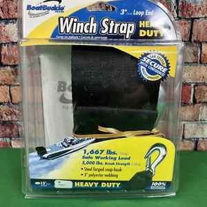 New Heavy Duty Winch Strap W/ Loop End boatbuckle F14213 Loop End 3" x 25' Break - Picture 1 of 7