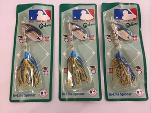 3 SEÑUELOS DE PESCA DE COLECCIÓN OXBORO MLB Houston Astros, giradores en línea. - Imagen 1 de 2