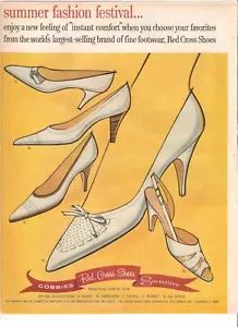1962 Vintage AD Red Cross Shoes & Lucky Whip Topping Mix - Bild 1 von 2