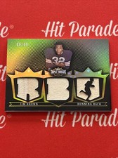 2007 TOPPS TRIPLE THREADS JIM BROWN RELIC GOLD #TTR44 SP # 06/09