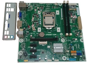 HP IPM87-MP Rev:1.03 Mainboard, SR14F i5-4440 CPU + I/O Shield | getestet funktioniert - Bild 1 von 6