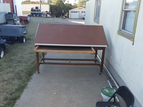 Hamilton vintage drafting table  84"Lx37"Wx36"H.  45J4.J9787-59 Cover