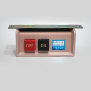 Interruptor de botón de encendido/apagado AC 380/220V 10A LAK-10 para máquina de coser #F18 - Imagen 1 de 4