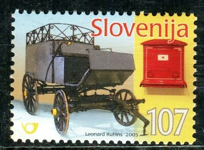 538 - SLOVENIA 2005 - From Postal History - Postal Car - MNH Set - Image 1 of 2