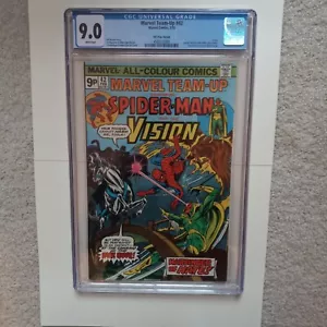 MARVEL TEAM-UP # 42 VISION U.K. EDITION CGC 9.0 - Picture 1 of 5