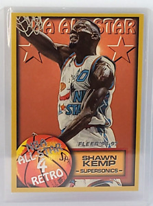 SHAWN KEMP 1996 FLEER EUROPEAN #318 NBA ALL STAR 4 RETRO RARE