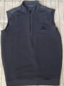 PEBBLE BEACH Comfort Sweater Vest Men 1/4 Zip Golf Club Embroidery Pickleball - Picture 1 of 6