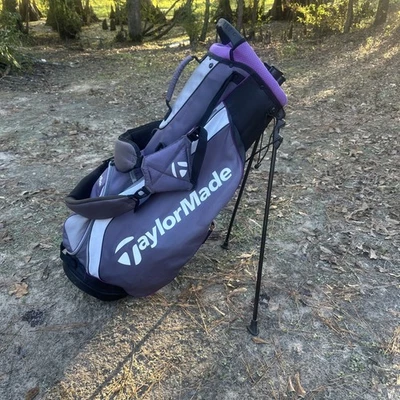 TaylorMade RBZ Ladies Grey/ Purple Golf Cart Bag - Image 1 of 4