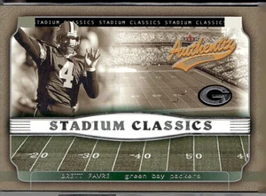 2002 Fleer Authentix Brett Favre Stadium Classics Card #4/15 SC - Picture 1 of 2