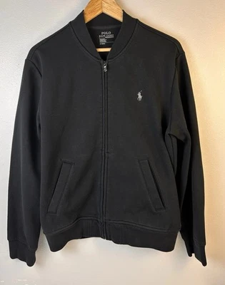 Chaqueta Polo Ralph Lauren Negra Performance Bomber Doble Punto Para Hombre Mediana Foto 1 de 4