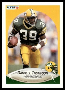 1990 Fleer Update Darrell Thompson Rookie Green Bay Packers #U-99 - Picture 1 of 2