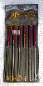 EZE-LAP Set di lime di aghi per superficie diamantata - Grana di corso 607C / Made in USA - Foto 1 di 1