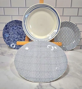 Juego de 8 Platos Royal Doulton Pacific London 1815 Azul Costal Blanco 9.25"  - Imagen 1 de 9