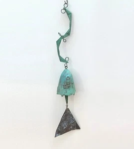 Vintage PAOLO SOLERI Hand Made Bronze Wind Chime Sculpture - Picture 1 of 8