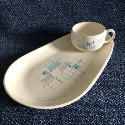 Plato de Snack Franciscano OASIS con Taza; Excelente Raro Juego MCM De Colección! Foto 1 de 4