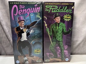 The Penguin and The Riddler  1/8 scale model kits (Batman) Moebius Models DC - Picture 1 of 3