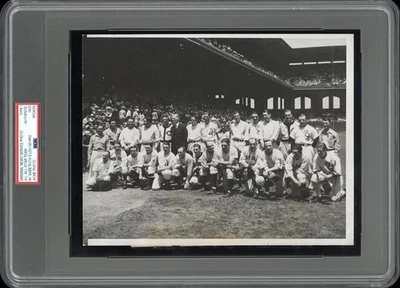 Babe Ruth & Lou Gehrig 1933 Type 1 Original Photo PSA/DNA *1st MLB All-Star Game - Image 1 of 2