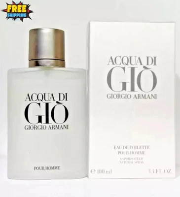 Giorgio Armani Aqua Di Gio Para hombres 3.4 OZ EDT Nuevo... Precintado Foto 1 de 3