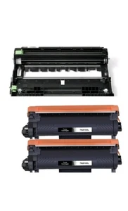 2 XL Toner + Chip + Trommel Kompatibel zu TN-2510 XL Für MFC L2800DW DCP-L2620DW - Bild 1 von 3