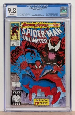 SPIDER-MAN UNLIMITED #1 CGC 9.8 NM/M White Pages 1993 - 1st Appearance Shriek - Image 1 of 3