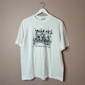 Vintage 90s Indigo Girls It Ain’t Nothing But a Tea Party Tour white band tee XL - Picture 1 of 8