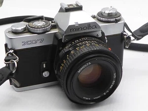 LENTE MINOLTA XD7 MD ROKKOR 50MM F2 REPARADA SELLOS NUEVOS IMPRESIONANTE ESTADO - Imagen 1 de 10