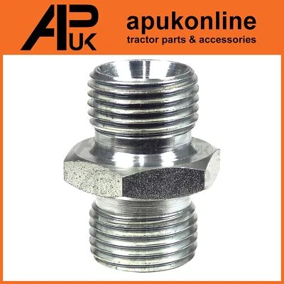 APUK Hydraulikadapter Stecker auf Stecker 1/2"" - 1/2"" BSP für JCB John Deere Traktor