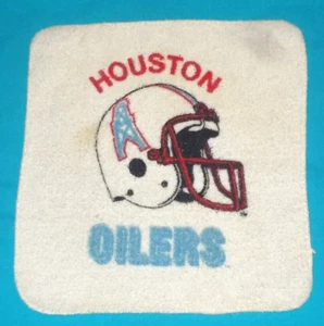 HOUSTON OILERS FÚTBOL AMERICANO *** NFL *** 12 X 12 trapo de lavado de tela - Imagen 1 de 2