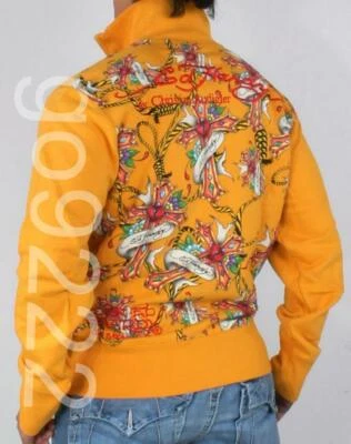 NWT-Authentic Men's Ed hardy Sweat Track Jacket Size L - Image 1 of 4