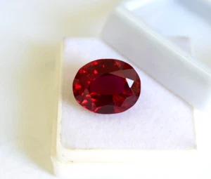 BURMA 10.50 Carat Natural HOT RED RUBY Oval Cut Loose Gemstone - Picture 1 of 5