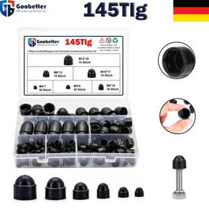 145 Schutzkappen für Schrauben Sechskantschrauben Kunststoff Kappen Abdeckkappen - Bild 1 von 13