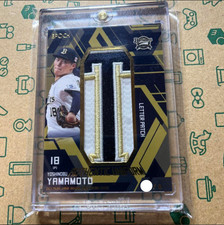 2023 Yoshinobu Yamamoto /65 EPOCH Patch Card Premier Edition NEXT MLB Pitcher JP