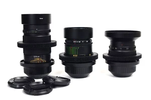 LENS SET for PL-MOUN Anamorphic BOKEH Jupiter-37A 135 Mir-1V 37 Helios 44-2 - Picture 1 of 20