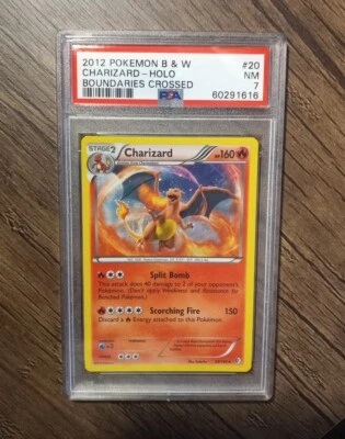 Charizard 20/149 B&W Boundaries Crossed Holo Rare Pokemon - PSA 7 NM - Image 1 of 2