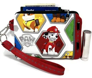 Puppy-Paw-Patrol-Handmade-Money-Coin-ID-Credit Card-Wristlet-Purse-Pouch - Picture 1 of 5