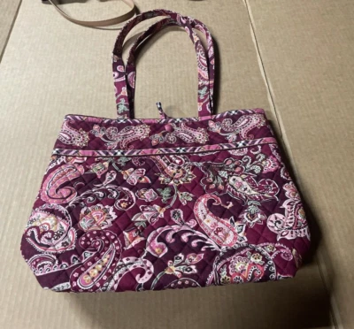 Vera Bradley Wine and Pink Piccadilly Paisley Tote - Image 1 of 4