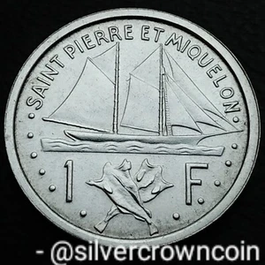 Saint St Pierre & Miquelon 🇫🇷 1 Franc 1948. KM#1. 1 Dollar coin. Ship. 1 year. - Picture 1 of 7