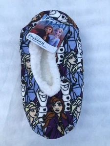 Frozen 2 Fuzzy Babba Slipper Socks M/L 13-4 - Picture 1 of 4