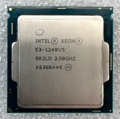 Intel Xeon E3-1240 v5 SR2LD 3.5GHz 8MB Quad Core LGA1151 CPU Processor - Image 1 of 2