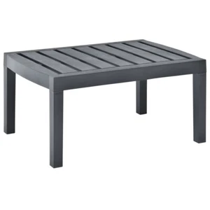 Gartentisch Anthrazit 78x55x38 cm Kunststoff - Bild 1 von 5