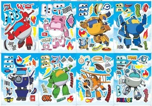 Superflyer Puzzle Pegatinas Niños Puzzle Hágalo Usted Mismo Juguetes Hacer una Cara Pegatinas - Imagen 1 de 9